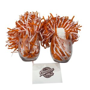 Alumni Hall- Vols Wine Glass Set & $20 Gift Card